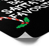 Waarschijnlijk Santas Favoriete Kerstmis Familie M Poster (Hoek)