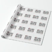 Waarschijnlijk scheet hij op Santas Lap Family Chr Cadeaupapier (Uitgerold)