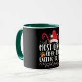 Waarschijnlijk te opgewonden om met Kerstmis te sl Mok (Voorkant links)