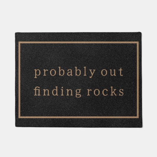 Waarschijnlijk uit het vinden van stenen grappig c deurmat (Voorkant)