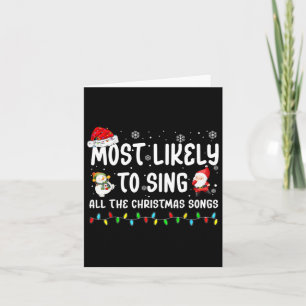 Waarschijnlijk zingen ze alle kerstliedjes voor mi kaart