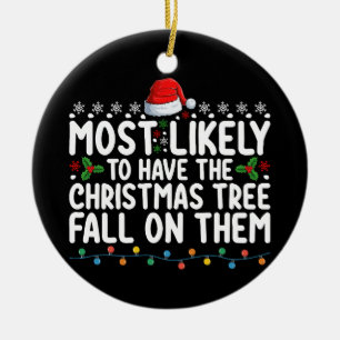 Waarschijnlijkste om de kerstboom op hen te laten keramisch ornament