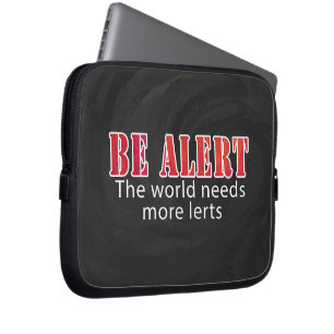 Waarschuwen Laptop Sleeve
