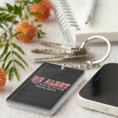 Waarschuwen Sleutelhanger (Voorkant Rechts)