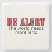 Waarschuwen Stenen Onderzetter (Voorkant)