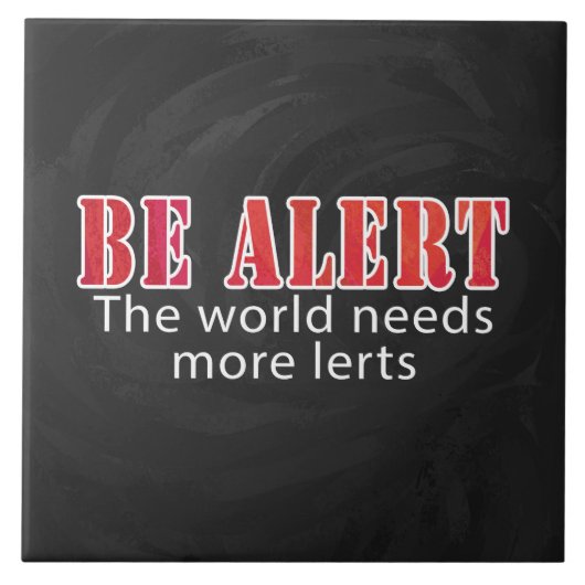 Waarschuwen Tegeltje (Voorkant)