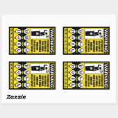 Waarschuwende Stickers voor de overheid (Vel)