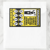 Waarschuwende Stickers voor de overheid (Tas)