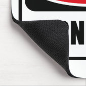 WAARSCHUWING 40 Mousepad Muismat (Hoek)