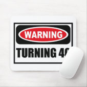 WAARSCHUWING 40 Mousepad Muismat (Met muis)