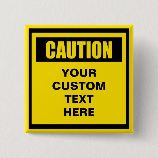 Waarschuwing Aangepaste Button (Voorkant)
