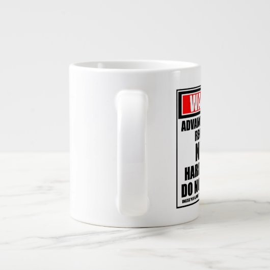 Waarschuwing Advanced Practice Registered verpleeg Extra Grote Beker (Achterkant)