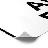 Waarschuwing Alle uit de bubblegum Poster (Hoek)