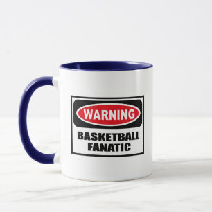 Waarschuwing BASKETBALL FANATISCHE Mok