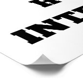 Waarschuwing Beperkte Tolerantie Poster (Hoek)