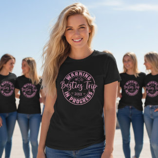 Waarschuwing Beste Vriendinnen Reis in Uitvoering  T-shirt