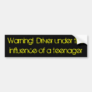Waarschuwing! Bestuurder onder invloed van een ti Bumpersticker