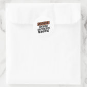 WAARSCHUWING: Bevat diwaterstofmonoxide Ronde Sticker (Tas)