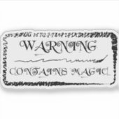 Waarschuwing: bevat magische Sticker (Voorkant)
