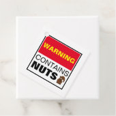 WAARSCHUWING bevat noten Bedankjes Labels (In situ)