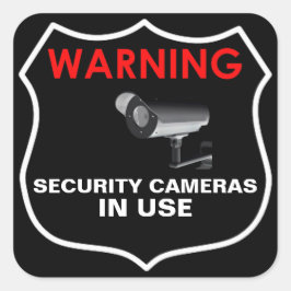 WAARSCHUWING BEWAKINGSCAMERA'S IN GEBRUIK STICKER