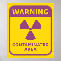 Waarschuwing bij straling