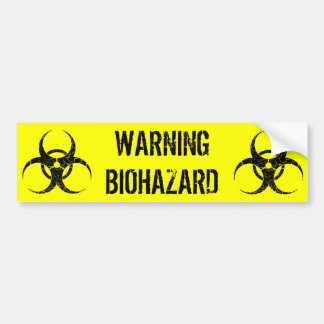 Waarschuwing Biohazard Bumpersticker