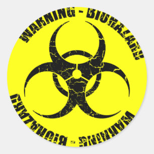 Waarschuwing Biohazard Sticker