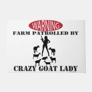 Waarschuwing Boerderij gepatrideerd door Crazy Goa Deurmat