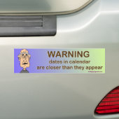 WAARSCHUWING BUMPERSTICKER (Op auto)