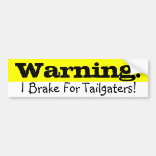 Waarschuwing! Bumpersticker