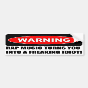 WAARSCHUWING BUMPERSTICKER