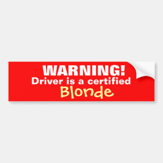 WAARSCHUWING! BUMPERSTICKER