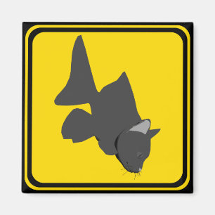 Waarschuwing: Catfish Xing! Magneet