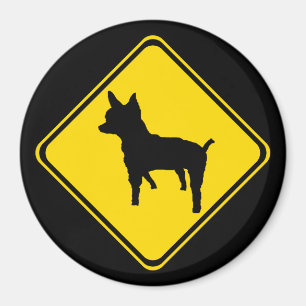 Waarschuwing - Chihuahua Xing! Magneet