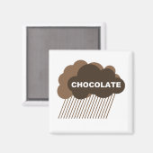 Waarschuwing: Chocolade Regen Magneet (Voorkant / Achterkant)