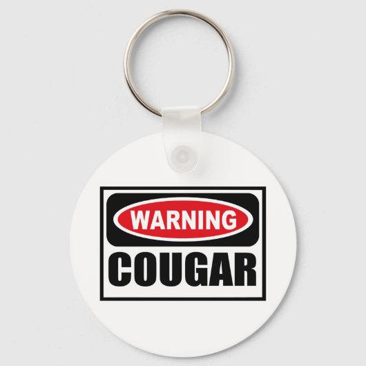 Waarschuwing COUGAR-Sleutelhanger Sleutelhanger (Voorkant)
