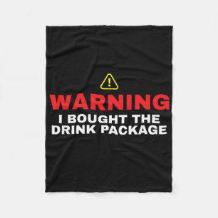 Waarschuwing cruiseschip Ik kocht het drankpakket Fleece Deken