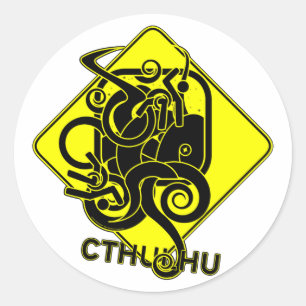 Waarschuwing: Cthulhu Stickers