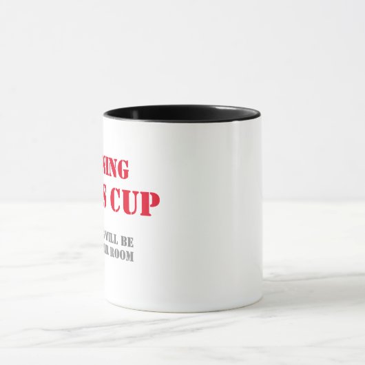 Waarschuwing Dads Cup Funny Mug Design Perfect Fat Mok (Midden)