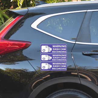 Waarschuwing Dash CAM Opname Voertuig Camera Bevei Sticker
