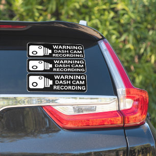 Waarschuwing Dash CAM Opname Voertuig Camera Bevei Sticker
