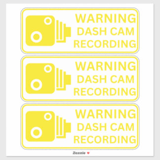 Waarschuwing Dash CAM Opname Voertuig Camera Bevei Sticker