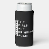 Waarschuwing dat de meisjes weer drink (Seltzer Achterkant)