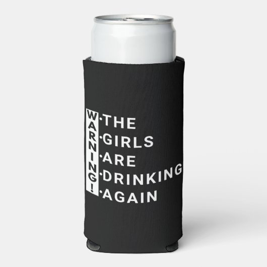 Waarschuwing dat de meisjes weer drink (Seltzer Voorkant)
