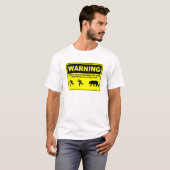 Waarschuwing dat ik het Beer niet moet overschrijd T-shirt (Voorkant volledig)