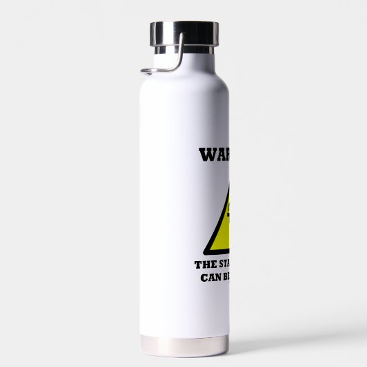 Waarschuwing! De trap van het leven kan glad zijn Waterfles (Rechts)