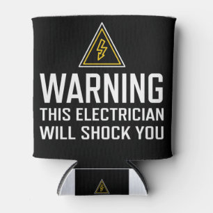 Waarschuwing Deze elektricien zal u Koelbox schokk Blikjeskoeler