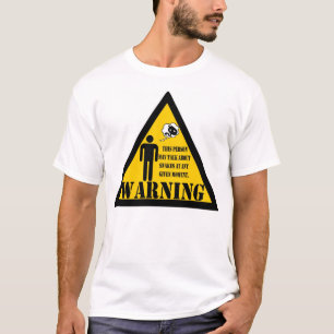 Waarschuwing deze persoon kan praten over slangen t-shirt