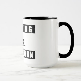 waarschuwing dj in action cup mok djing